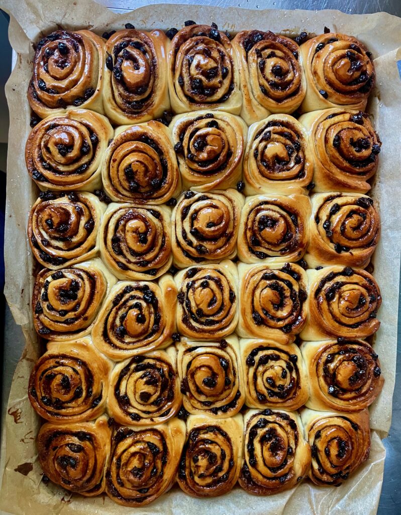 Tray of party buns ready to share!