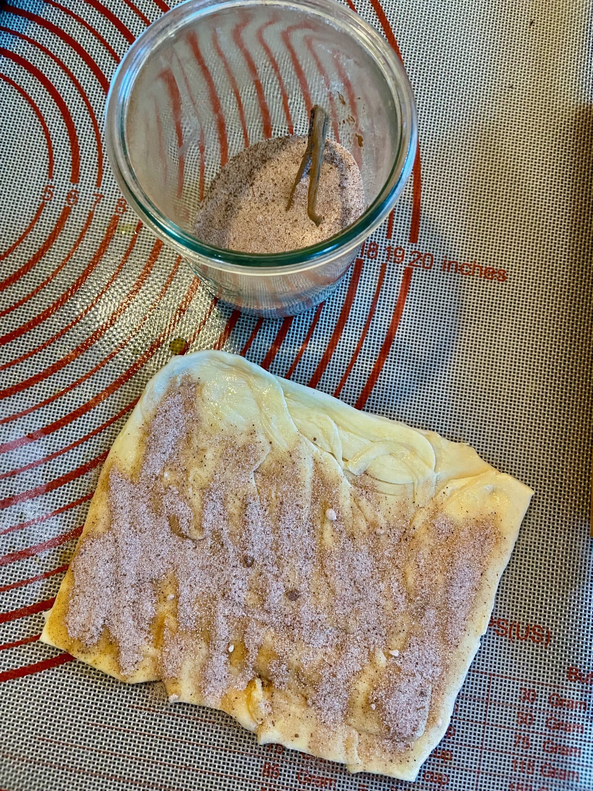 Making left over cinnamon rolls